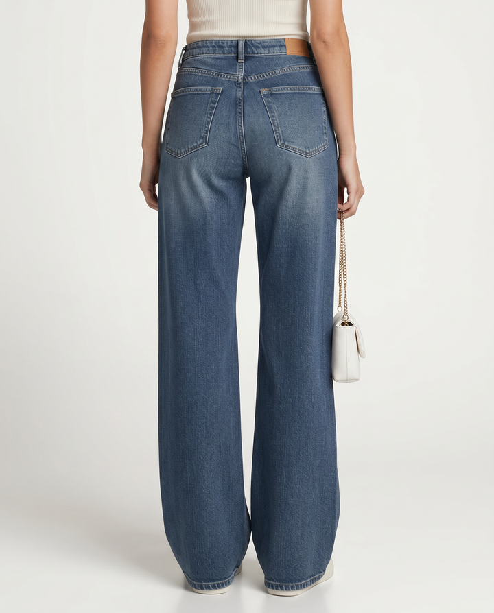 Amie | Wide-Leg Jeans with Fleece Lining