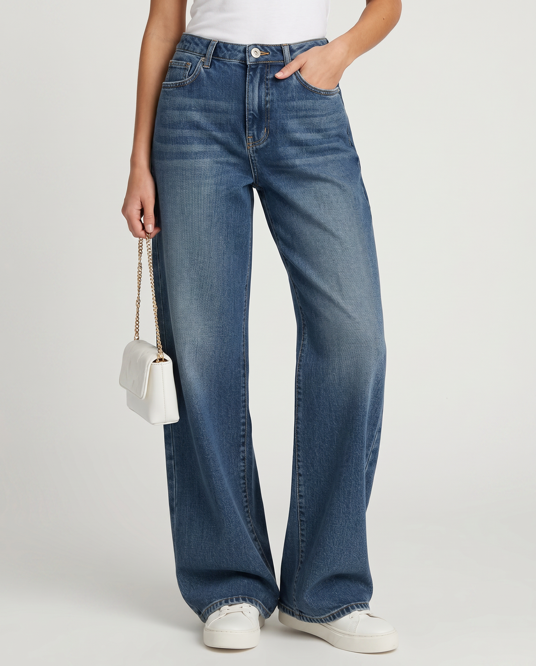 Amie | Wide-Leg Jeans with Fleece Lining