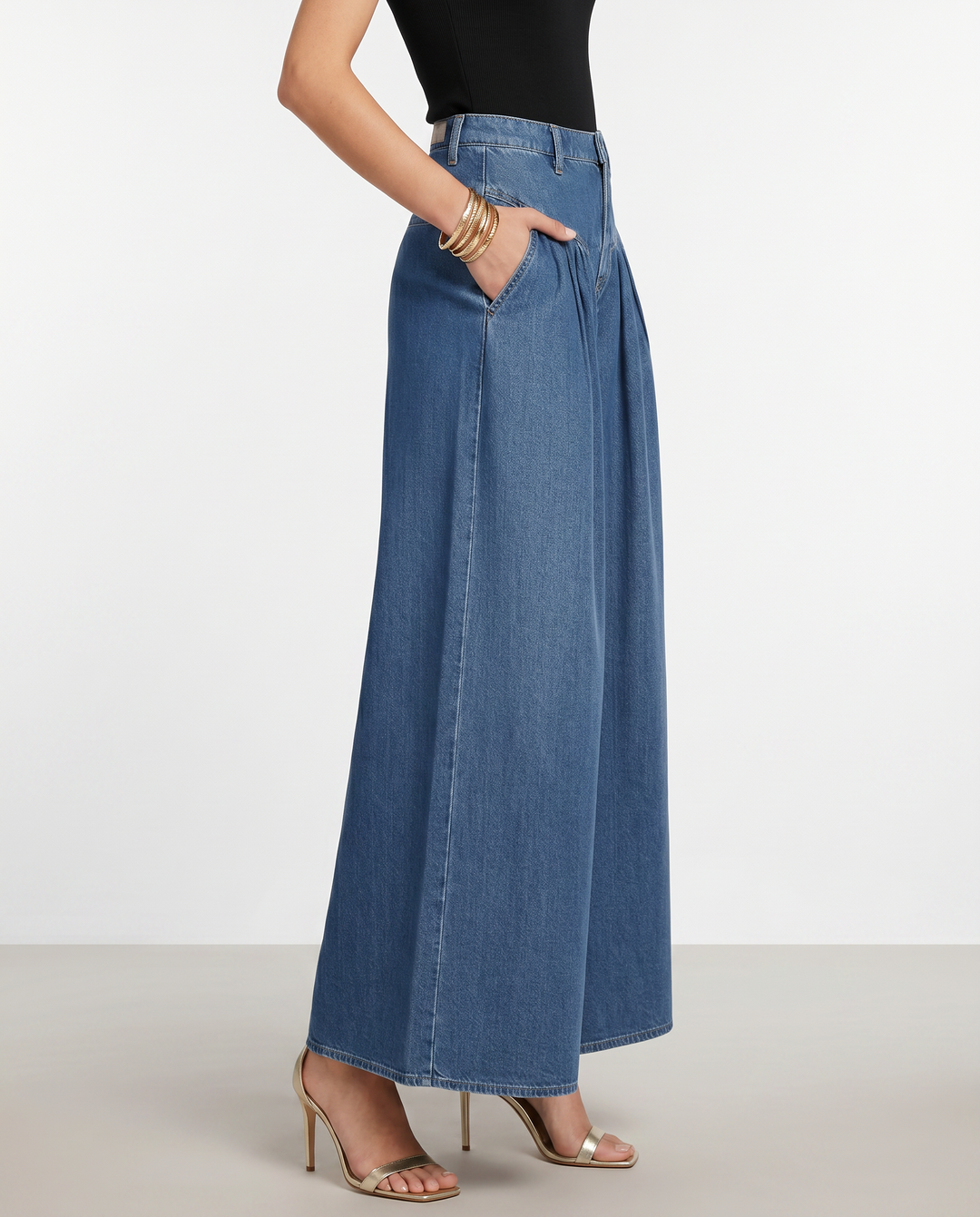 Laurie | Wide-Leg Jeans with Washed Finish