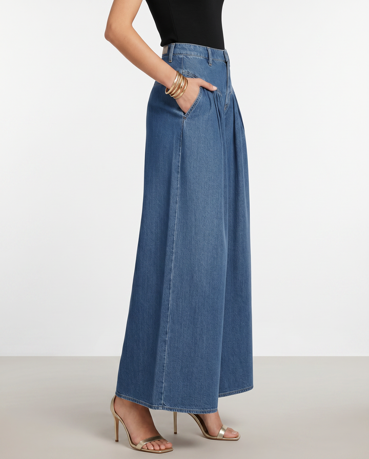 Laurie | Wide-Leg Jeans with Washed Finish