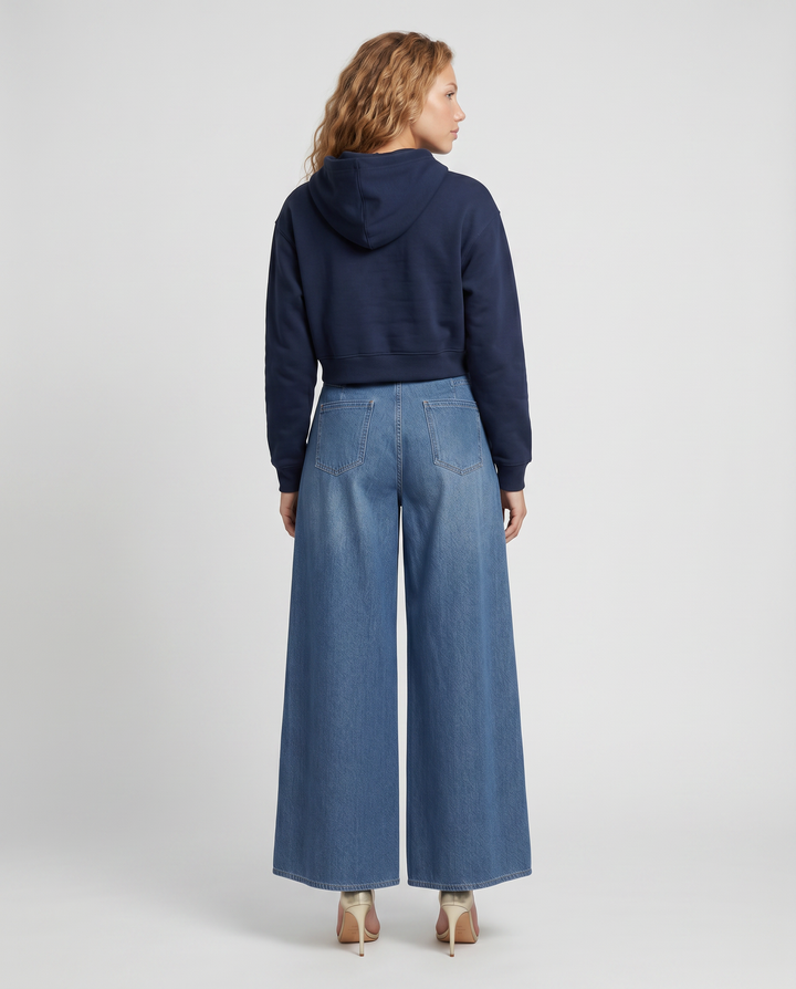 Laurie | Wide-Leg Jeans with Washed Finish