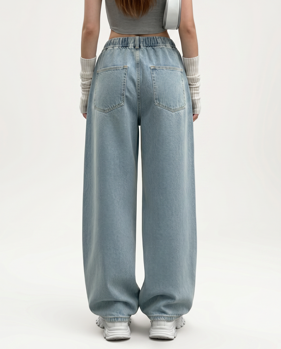 Margre | High-Waist Jeans with Drawstring Waist