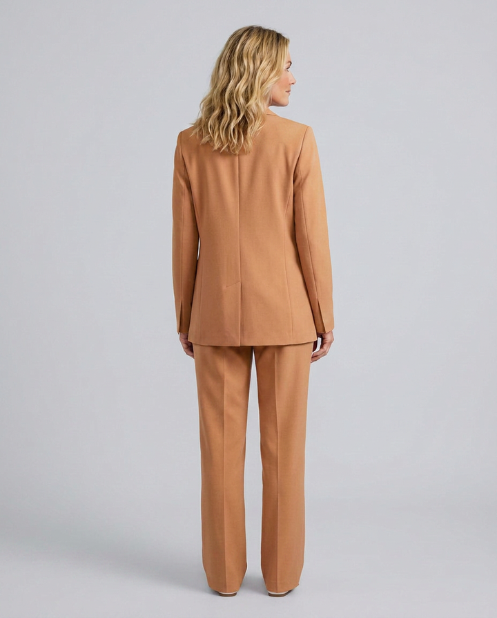 Elise | Blazer Set with Straight-Leg Trousers