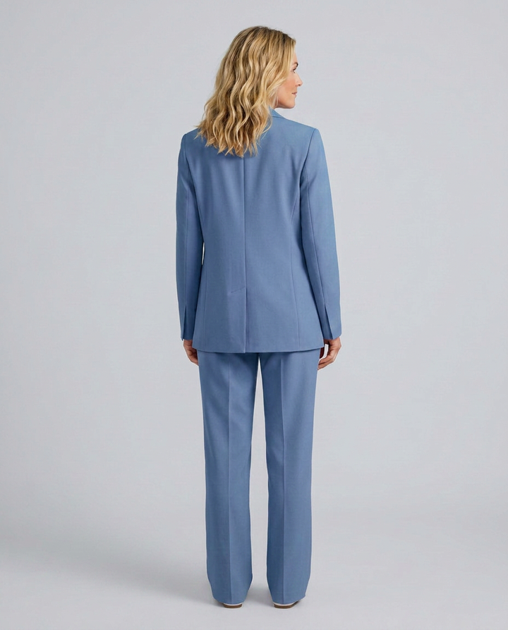 Elise | Blazer Set with Straight-Leg Trousers