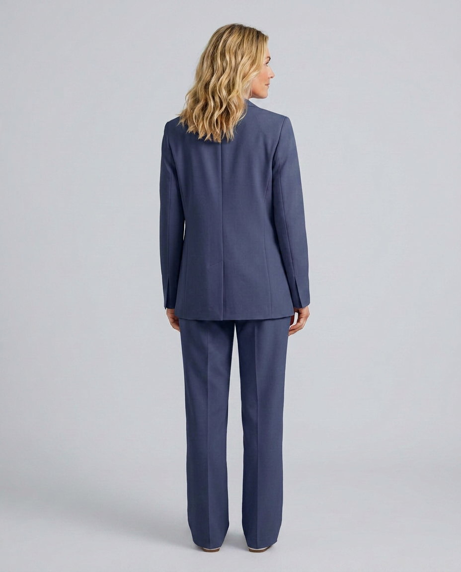 Elise | Blazer Set with Straight-Leg Trousers