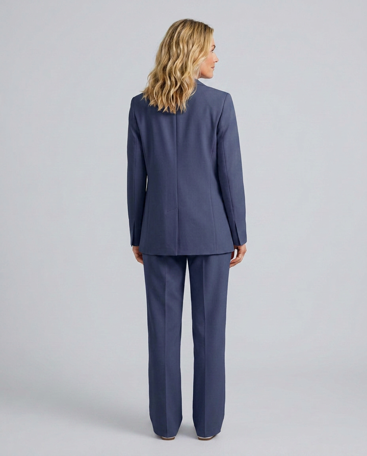 Elise | Blazer Set with Straight-Leg Trousers
