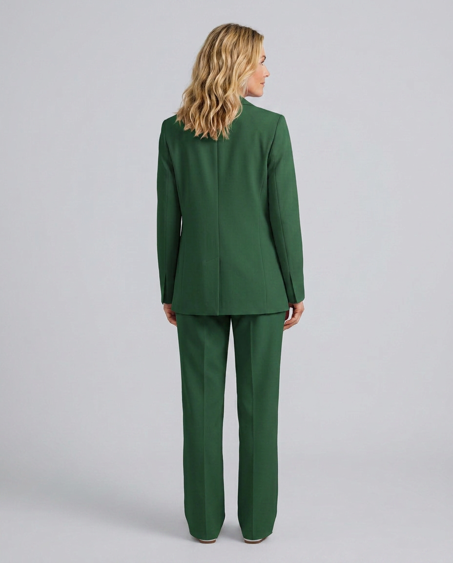 Elise | Blazer Set with Straight-Leg Trousers