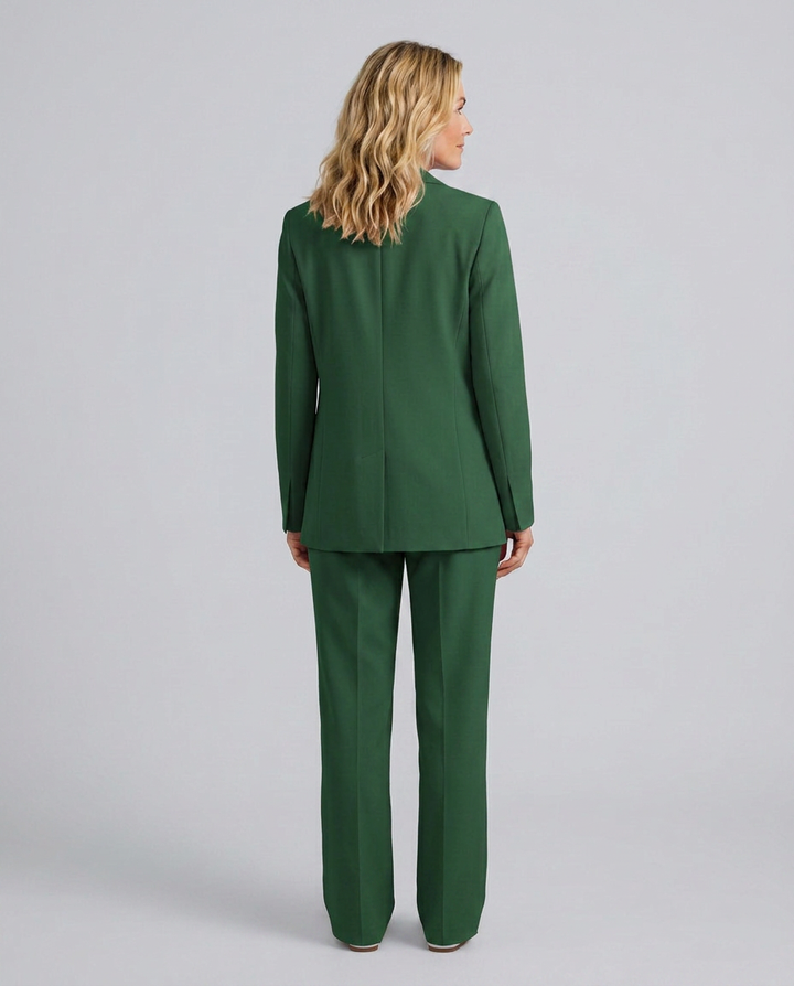 Elise | Blazer Set with Straight-Leg Trousers