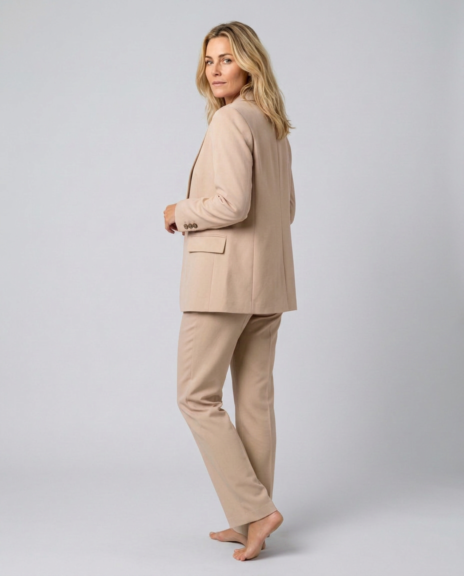 Elise | Blazer Set with Straight-Leg Trousers