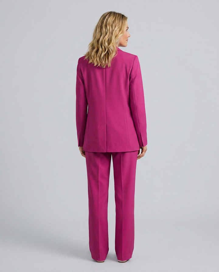 Elise | Blazer Set with Straight-Leg Trousers