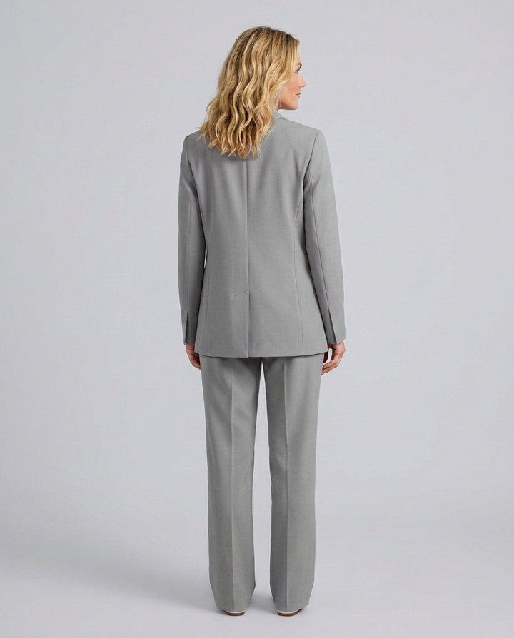 Elise | Blazer Set with Straight-Leg Trousers