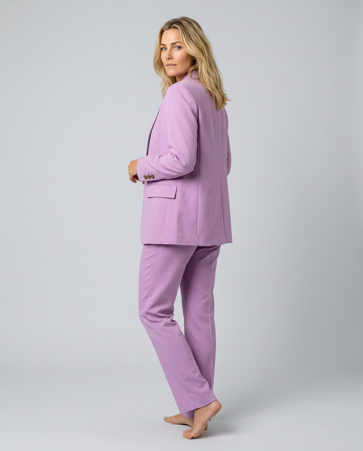 Elise | Blazer Set with Straight-Leg Trousers