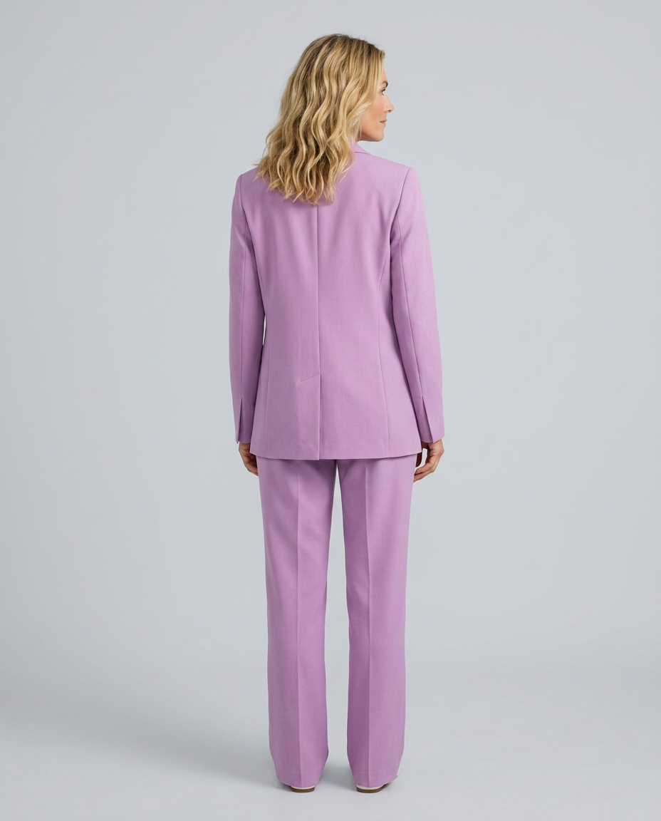 Elise | Blazer Set with Straight-Leg Trousers
