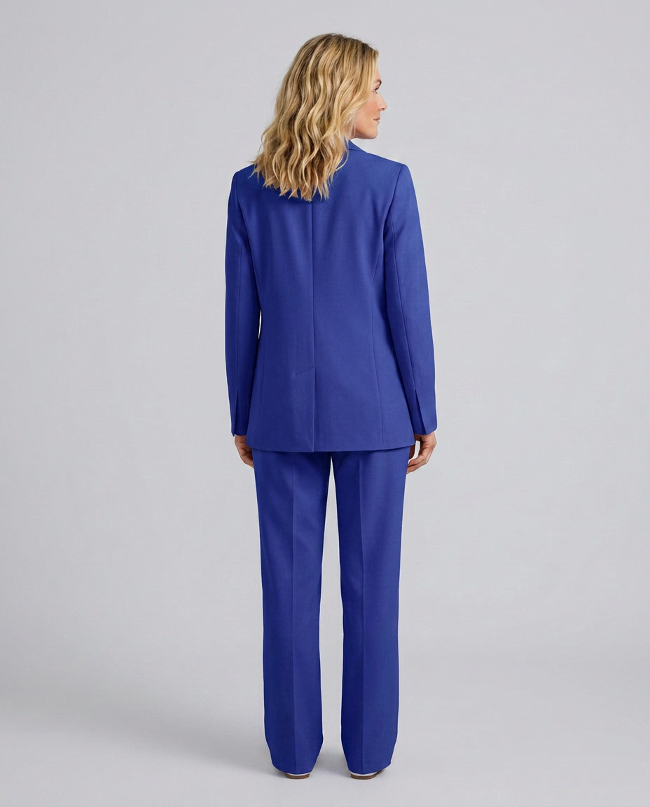Elise | Blazer Set with Straight-Leg Trousers