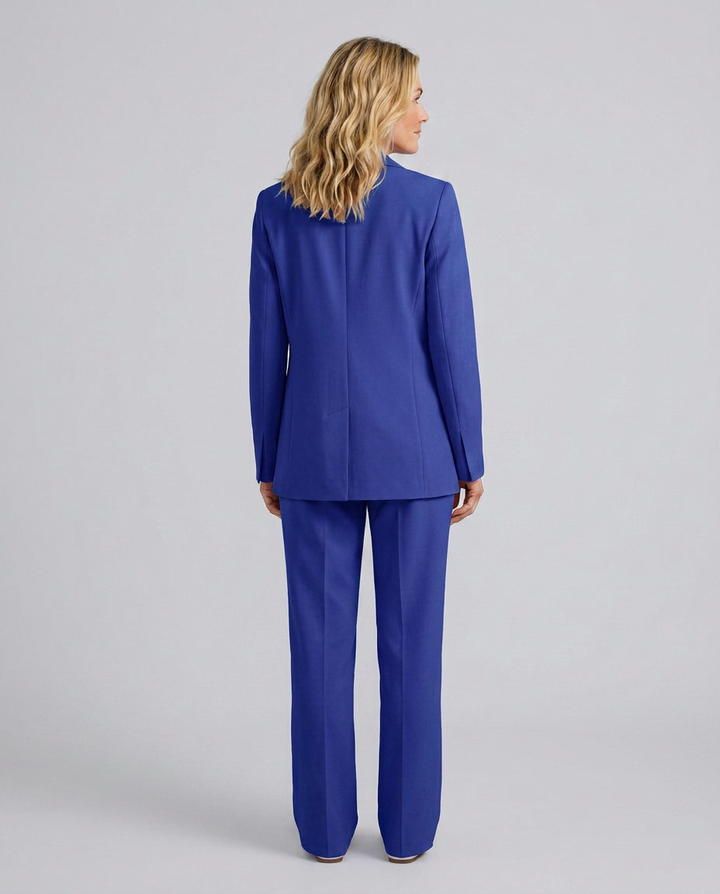 Elise | Blazer Set with Straight-Leg Trousers