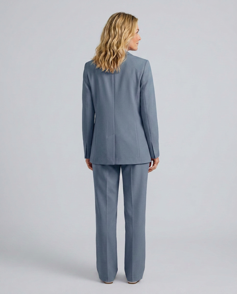 Elise | Blazer Set with Straight-Leg Trousers