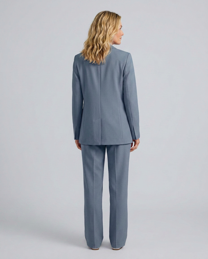 Elise | Blazer Set with Straight-Leg Trousers
