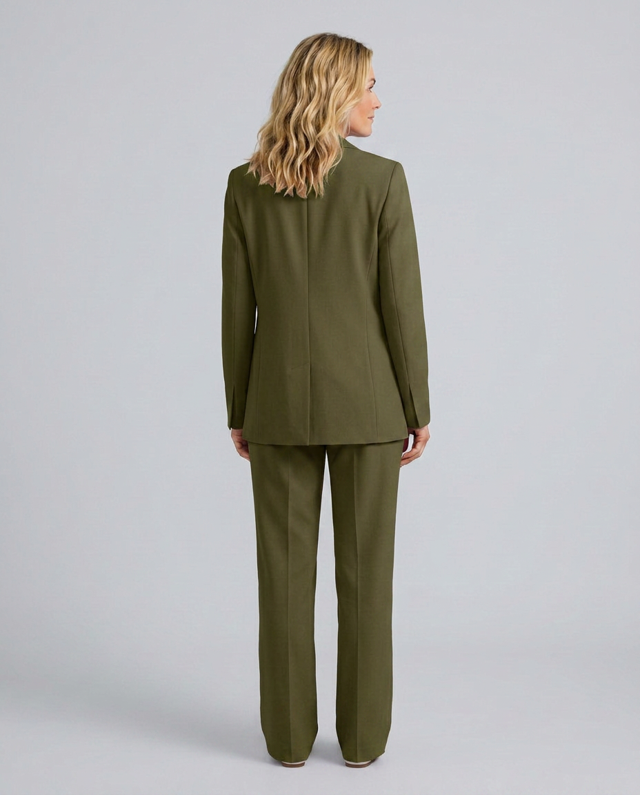 Elise | Blazer Set with Straight-Leg Trousers