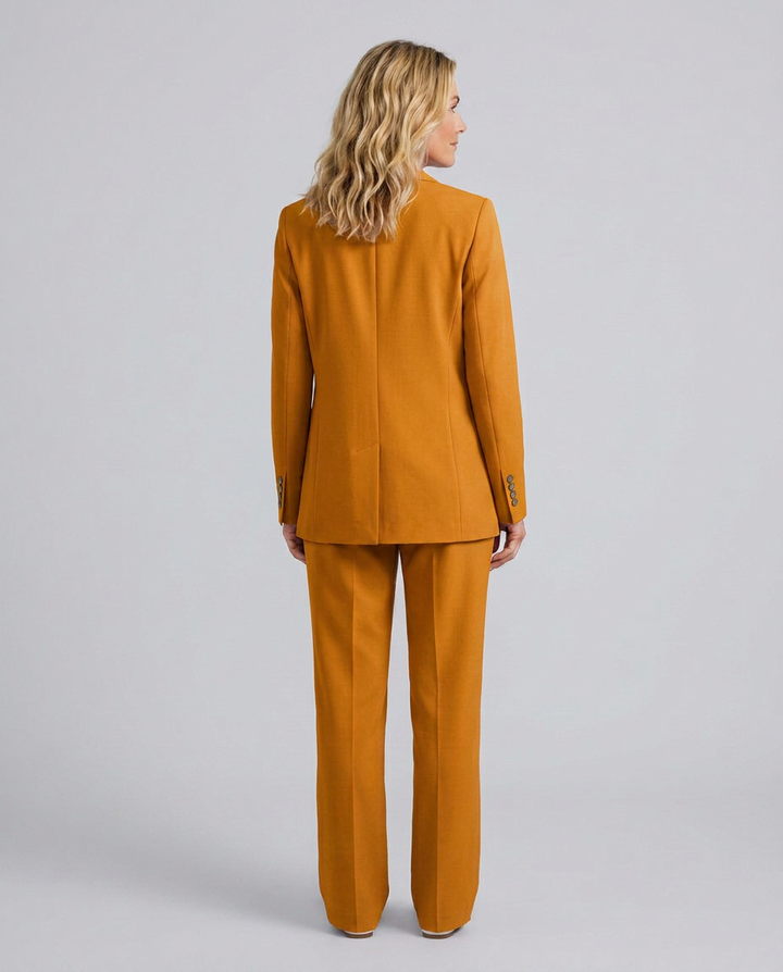 Elise | Blazer Set with Straight-Leg Trousers