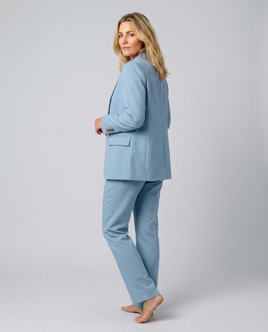 Elise | Blazer Set with Straight-Leg Trousers