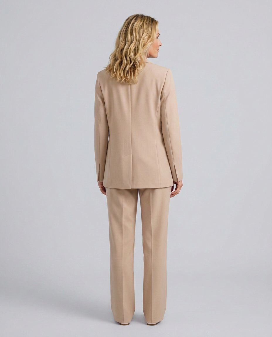 Elise | Blazer Set with Straight-Leg Trousers