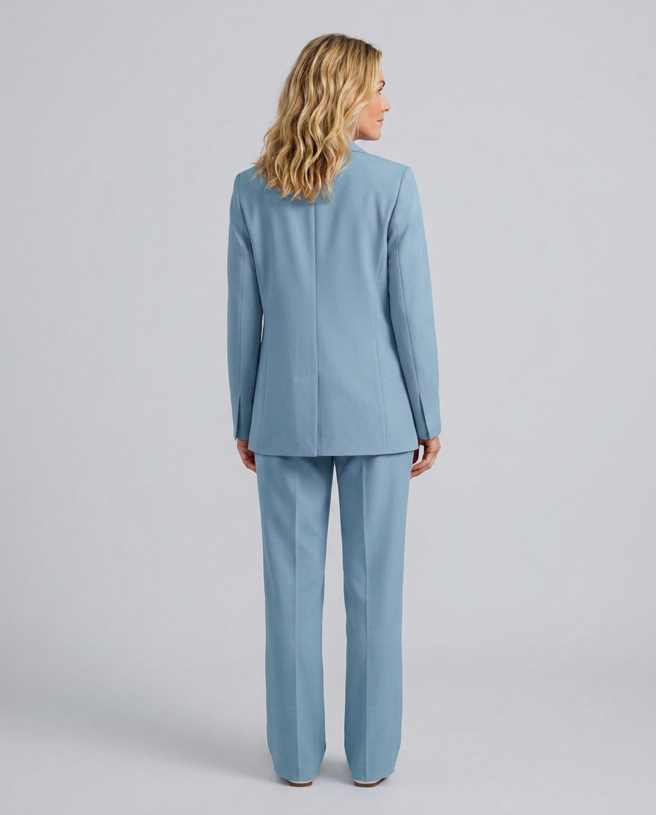 Elise | Blazer Set with Straight-Leg Trousers