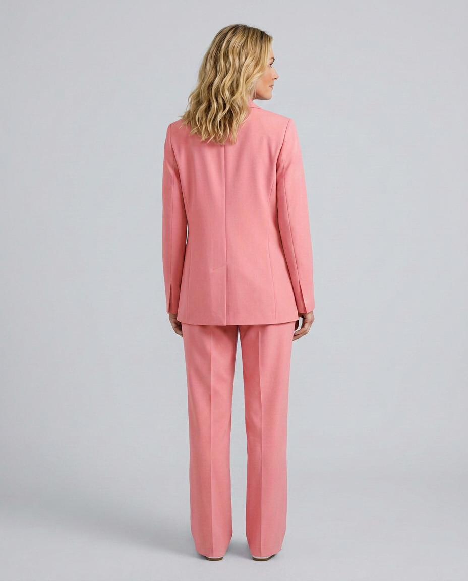 Elise | Blazer Set with Straight-Leg Trousers