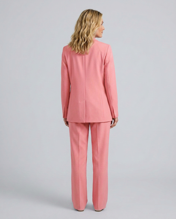 Elise | Blazer Set with Straight-Leg Trousers