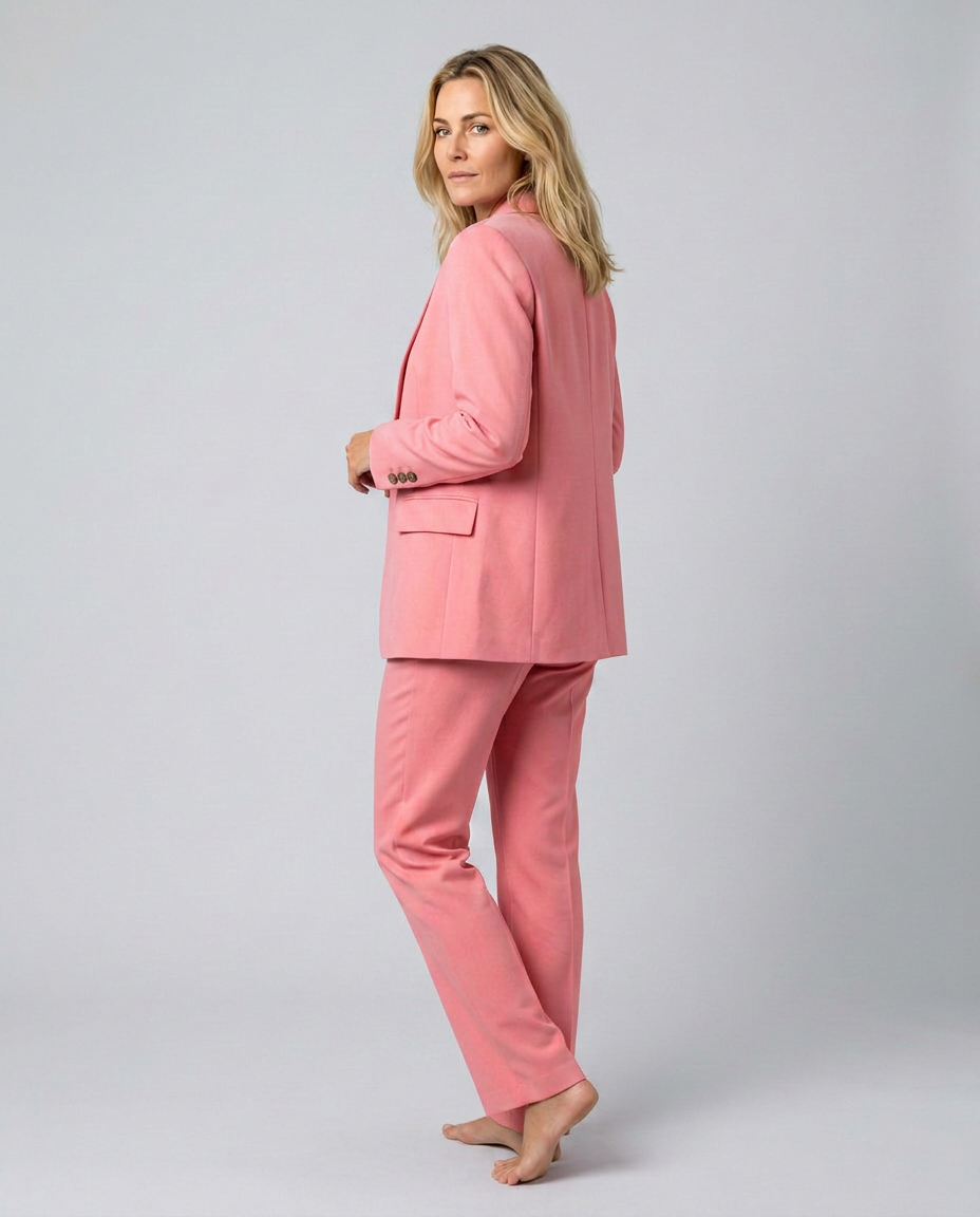 Elise | Blazer Set with Straight-Leg Trousers