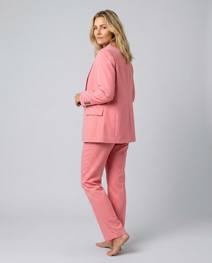 Elise | Blazer Set with Straight-Leg Trousers