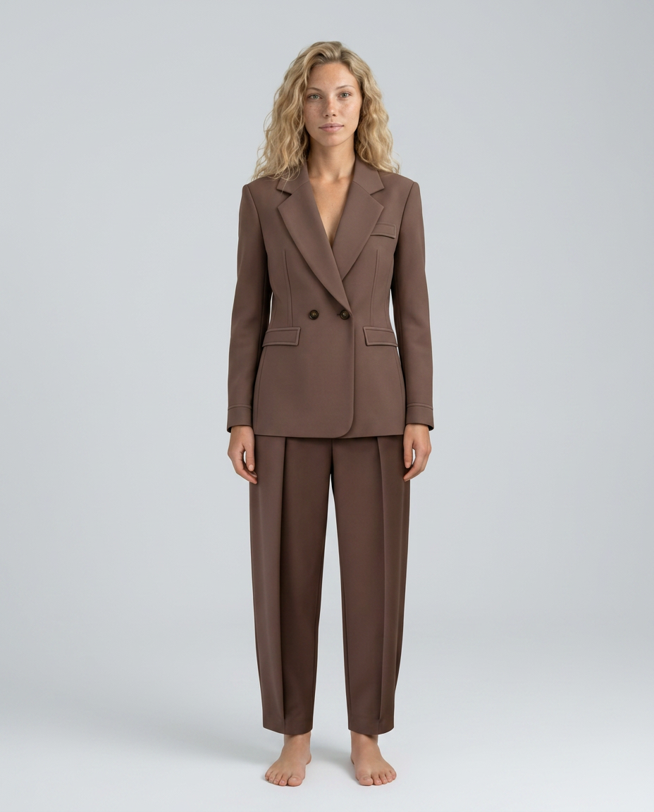 Sylvia | Blazer Set with Straight-Leg Trousers