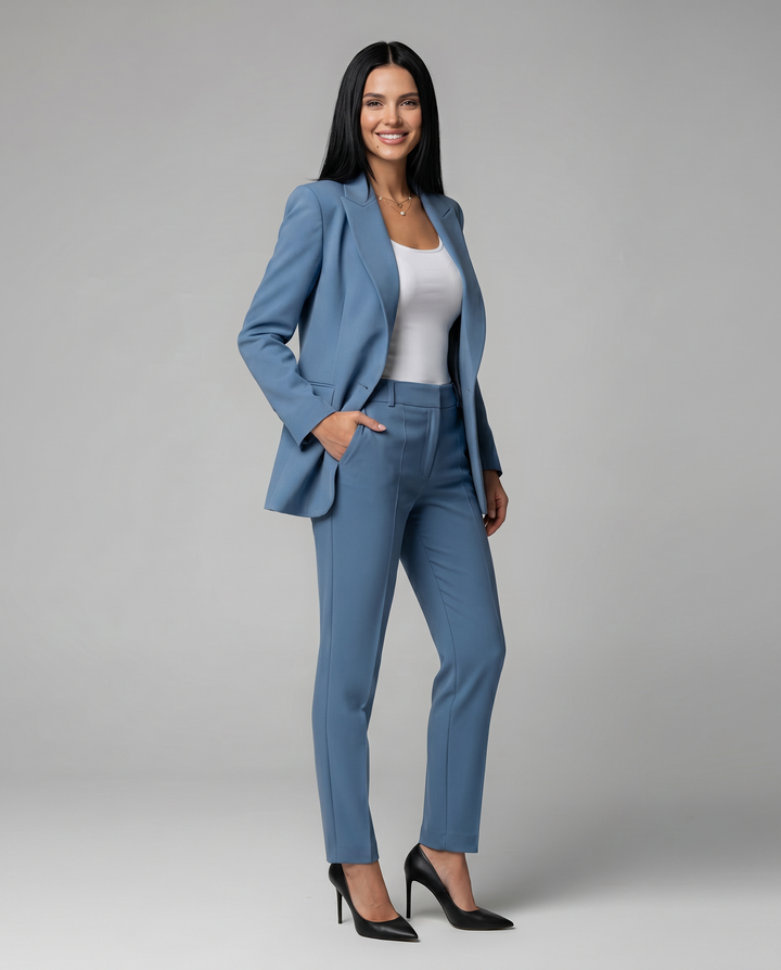 Kathleen | Blazer Set with Straight-Leg Trouser