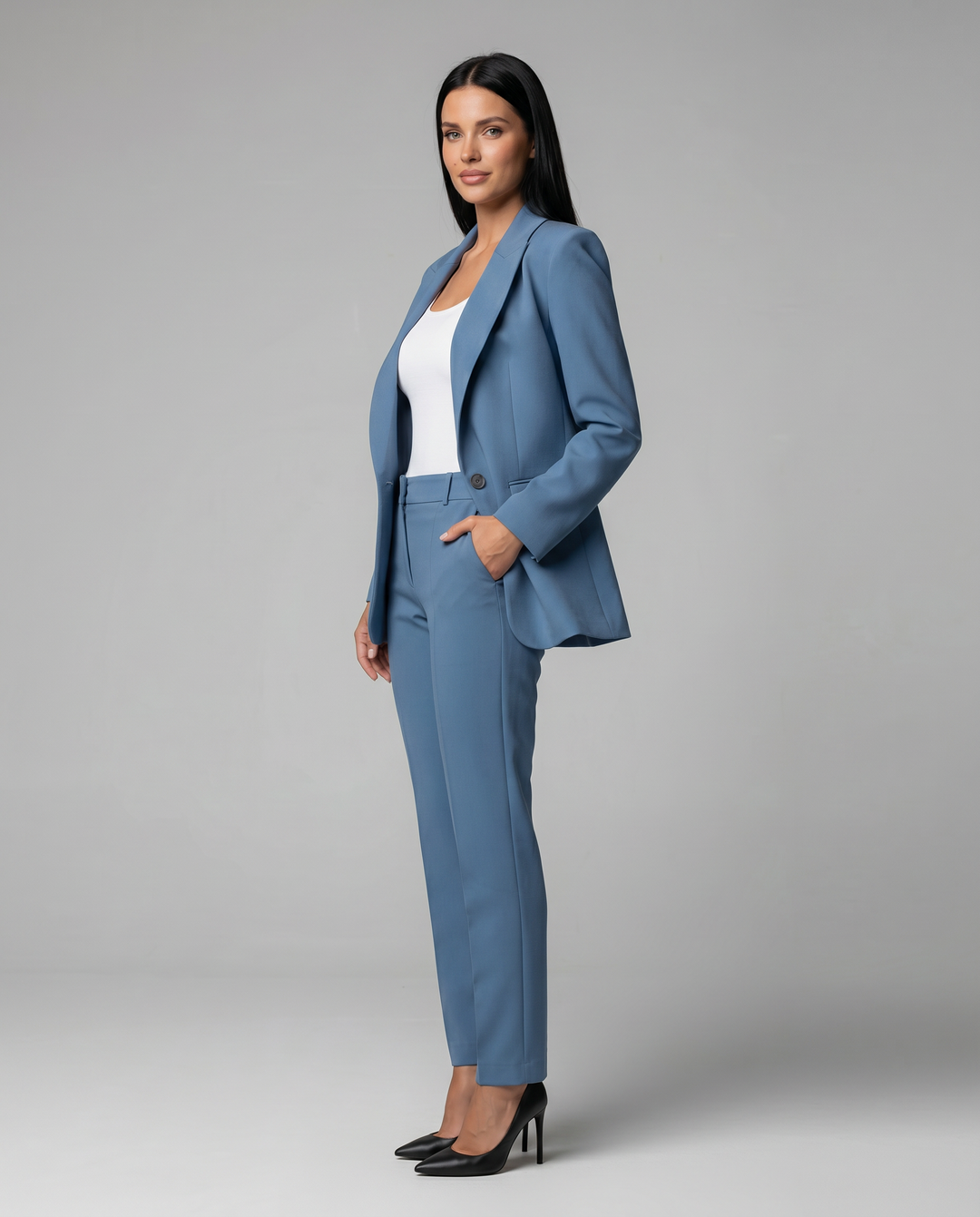 Kathleen | Blazer Set with Straight-Leg Trouser