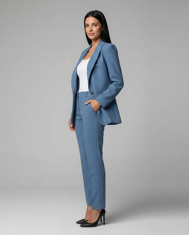 Kathleen | Blazer Set with Straight-Leg Trouser