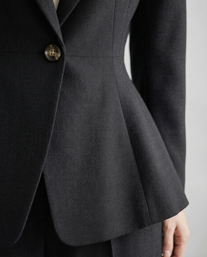 Lillie | Blazer Set with Straight-Leg Trousers