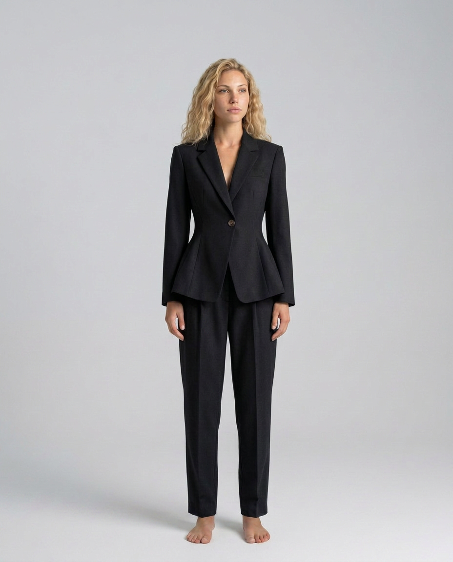 Lillie | Blazer Set with Straight-Leg Trousers