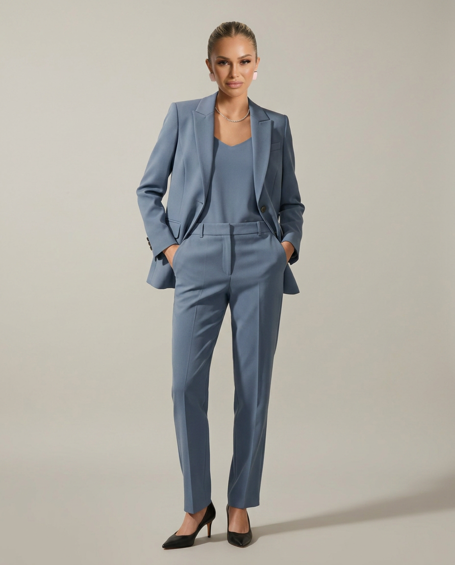 Luella | Blazer Set with Straight-Leg Trousers