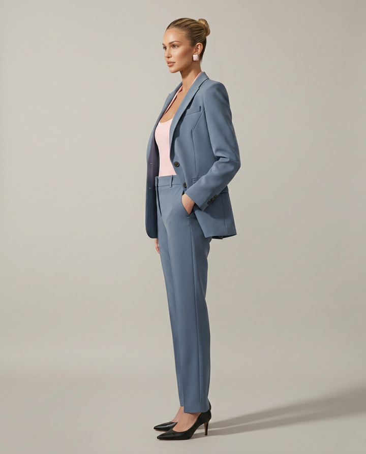 Luella | Blazer Set with Straight-Leg Trousers