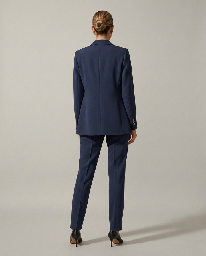 Luella | Blazer Set with Straight-Leg Trousers