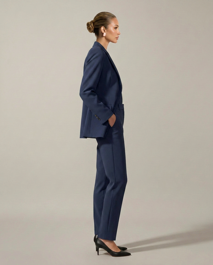 Luella | Blazer Set with Straight-Leg Trousers