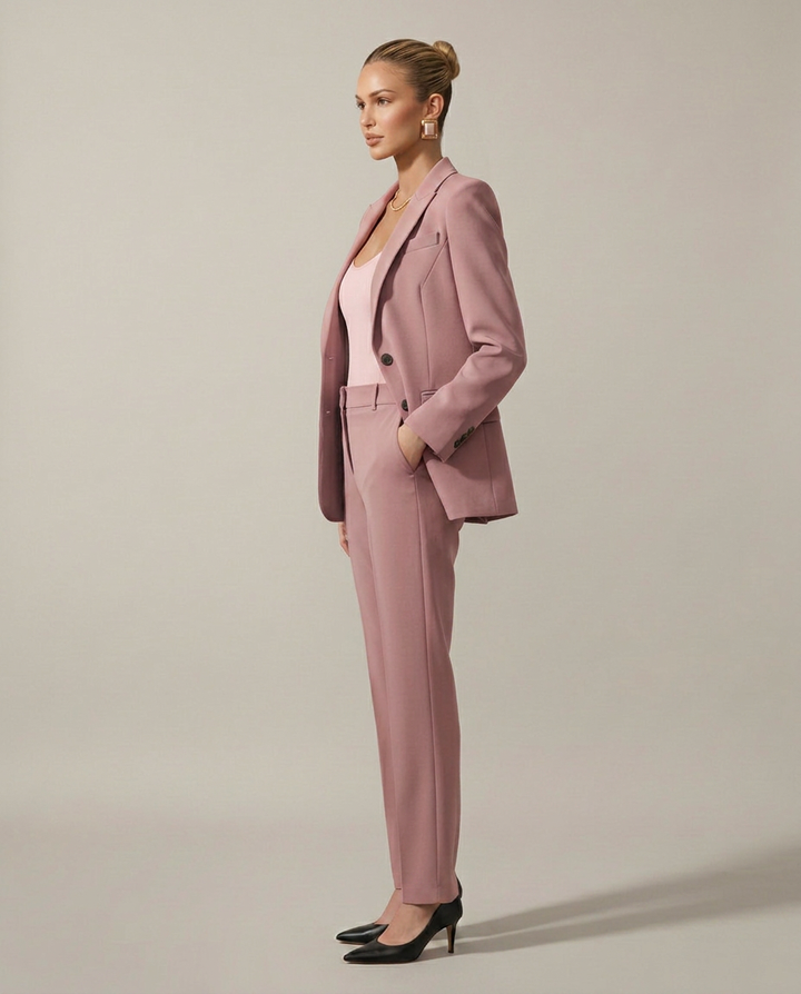 Luella | Blazer Set with Straight-Leg Trousers