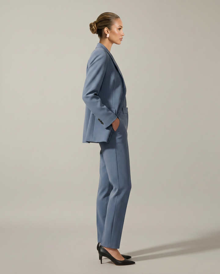Luella | Blazer Set with Straight-Leg Trousers