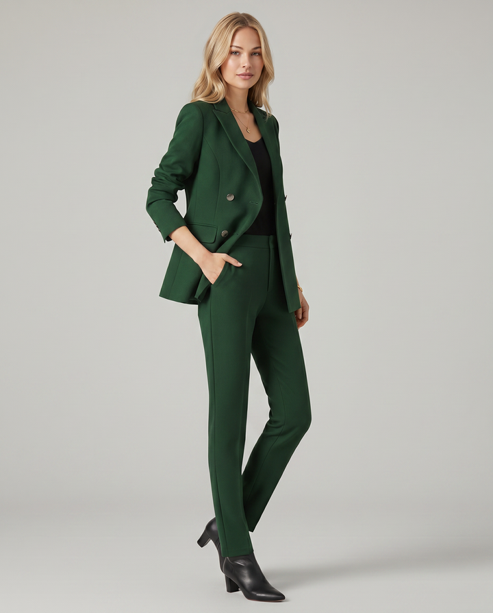 Geneva | Blazer Set with Straight-Leg Trousers