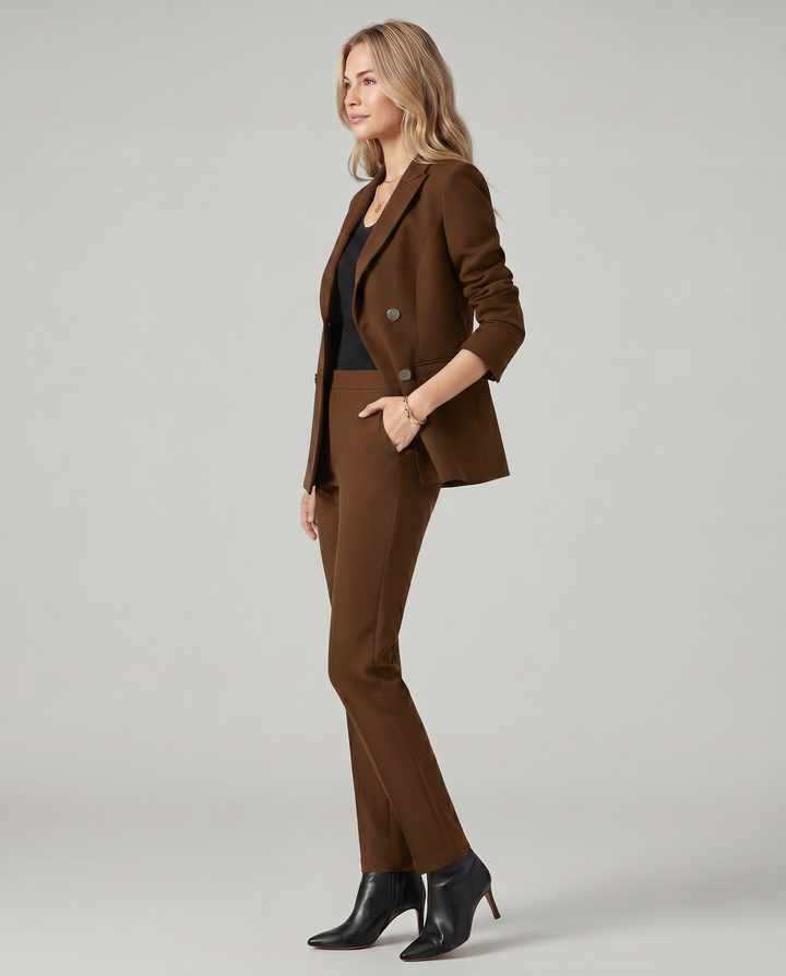 Geneva | Blazer Set with Straight-Leg Trousers