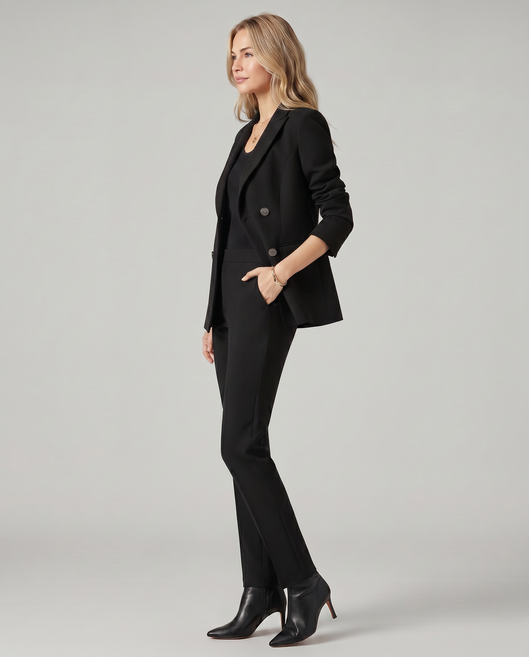 Geneva | Blazer Set with Straight-Leg Trousers