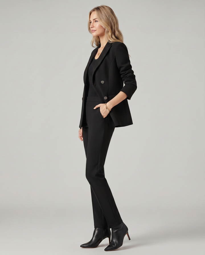 Geneva | Blazer Set with Straight-Leg Trousers