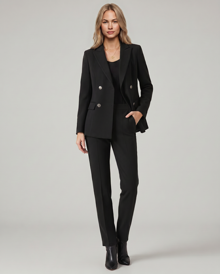 Geneva | Blazer Set with Straight-Leg Trousers