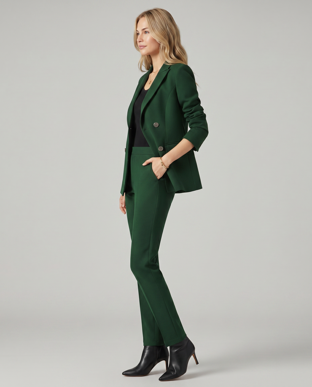 Geneva | Blazer Set with Straight-Leg Trousers