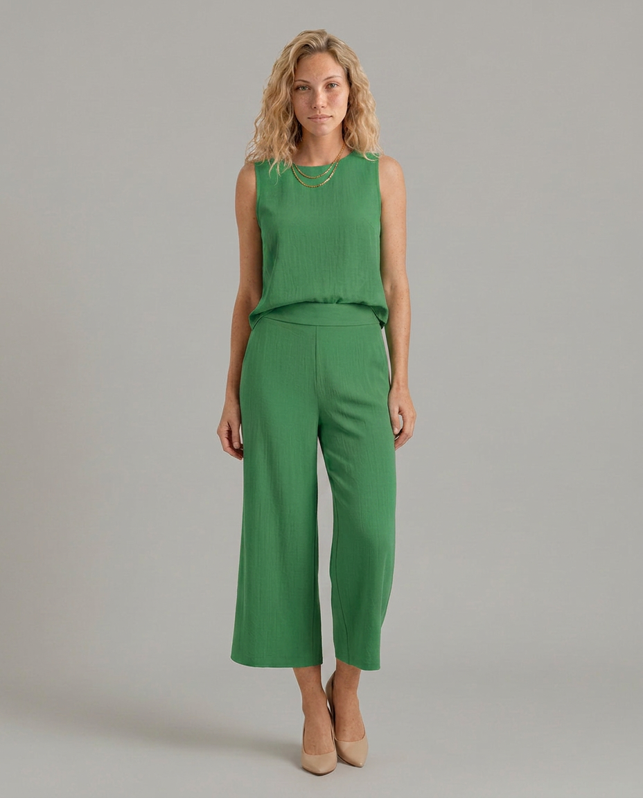 Katina | Two-Piece Set with Cropped Trousers