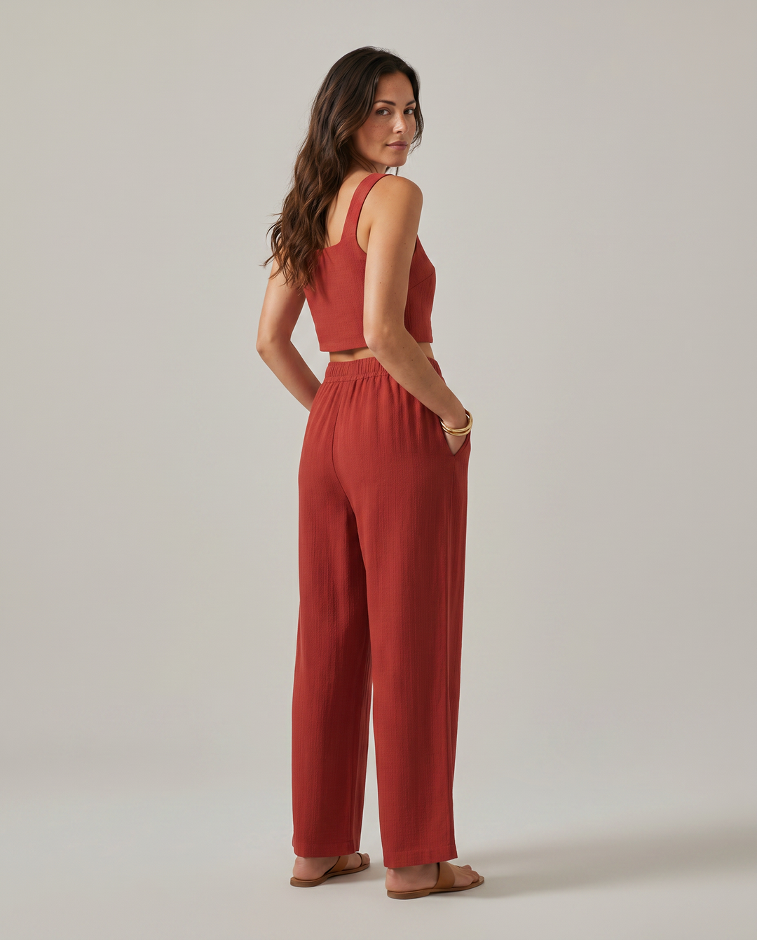 Marilyn | Two-Piece Set with Wide-Leg Trousers